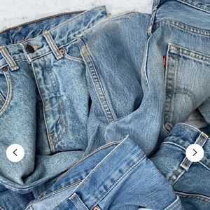 Levi’s vintage redone jeans, Etsy.